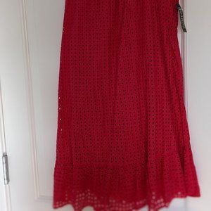 *NWT* Laser cut "Gingham" Pink Dress - XL